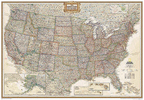 Usa Map With Oceans