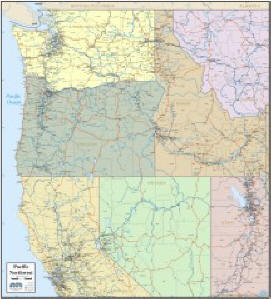 Map of Pacific Northwest click for more details