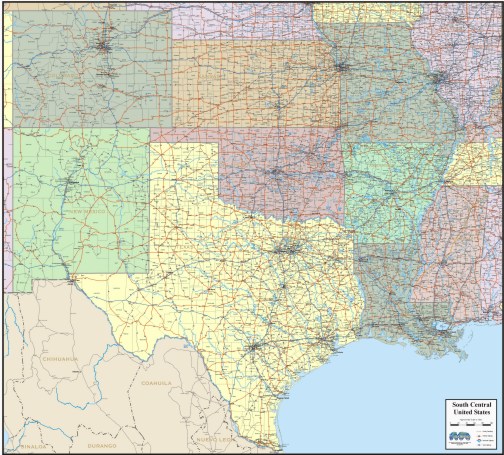 Map Of Us States With Major Cities. Federal and major State