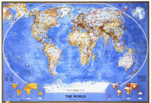 карта мира national geographic скачать