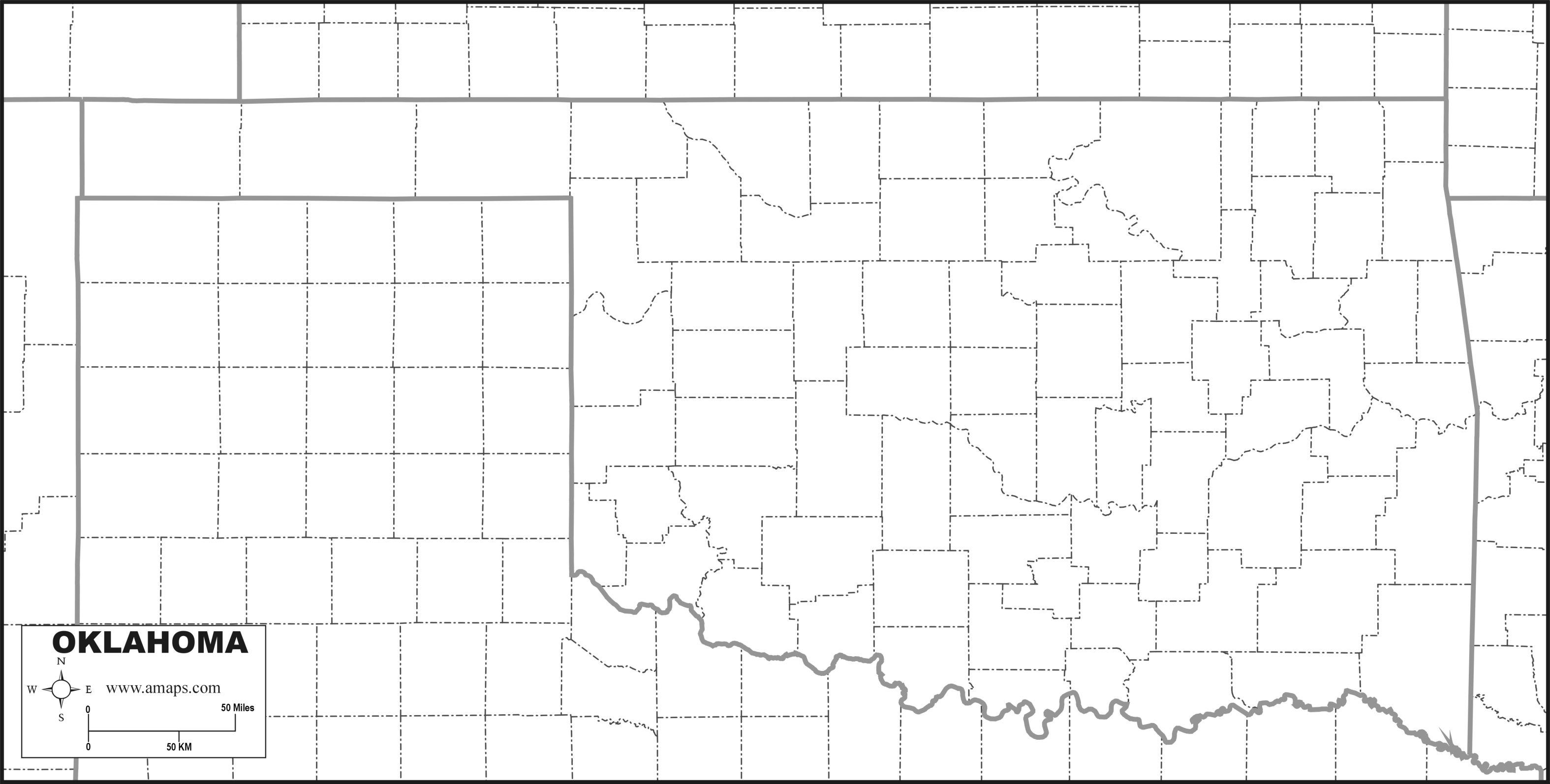 oklahoma map coloring pages - photo #16