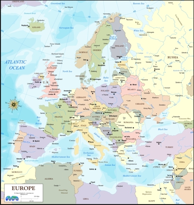 Download color map of Europe