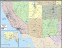 details for Region map of Desert Southwest USA
