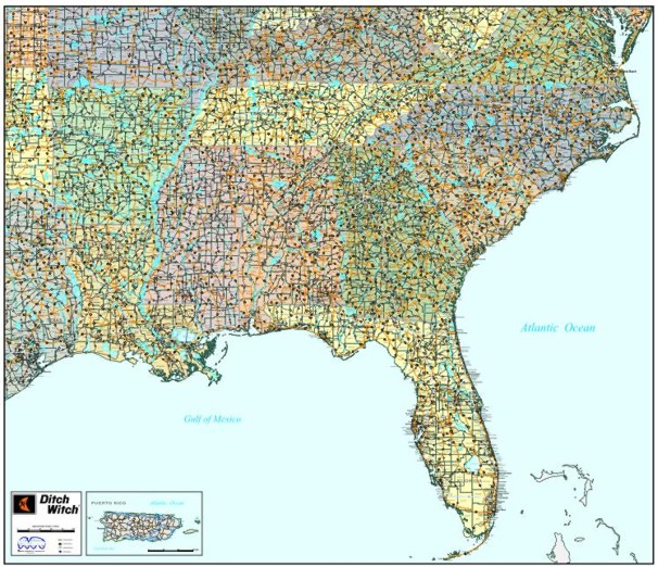 Wall maps for any Market Region of the United States