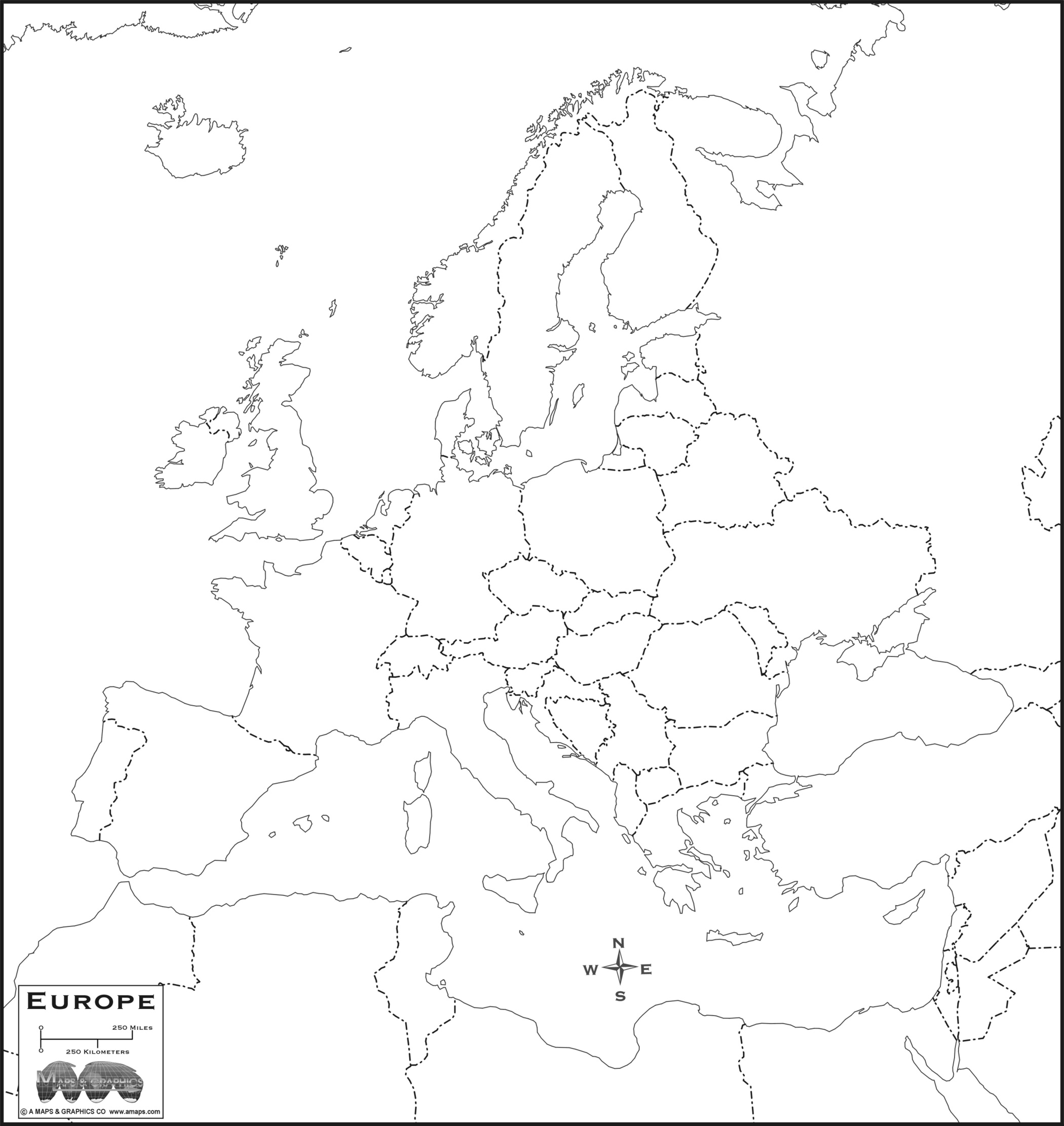 FREE MAP OF EUROPE