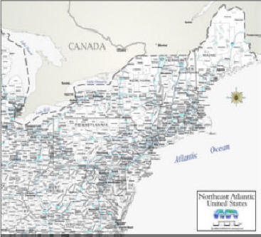 Northeast Atlantic Downloadable Maps